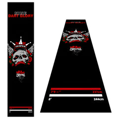 Skull Rose Throw Line Dart Mat - main product image