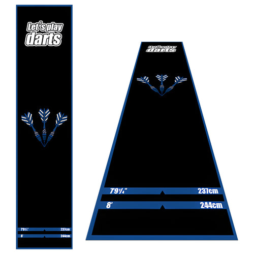 Blue Border Darts Throw Line Dart Mat - main product image