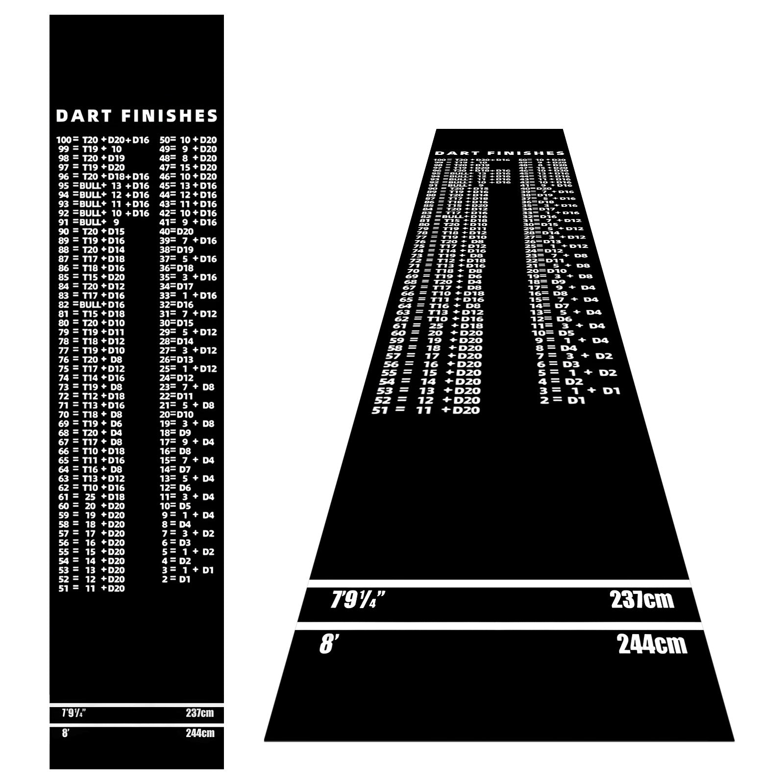 Dart Finishes Checkout Throw Line Dart Mat - main product image